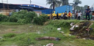 তারবো বিশ্বরোড এলাকায় জিয়াও জু ইন্ডাস্ট্রিজ লিমিটেড ব্যাটারি মিলের সামনে অজ্ঞাত ব্যক্তির লাশ উদ্ধার